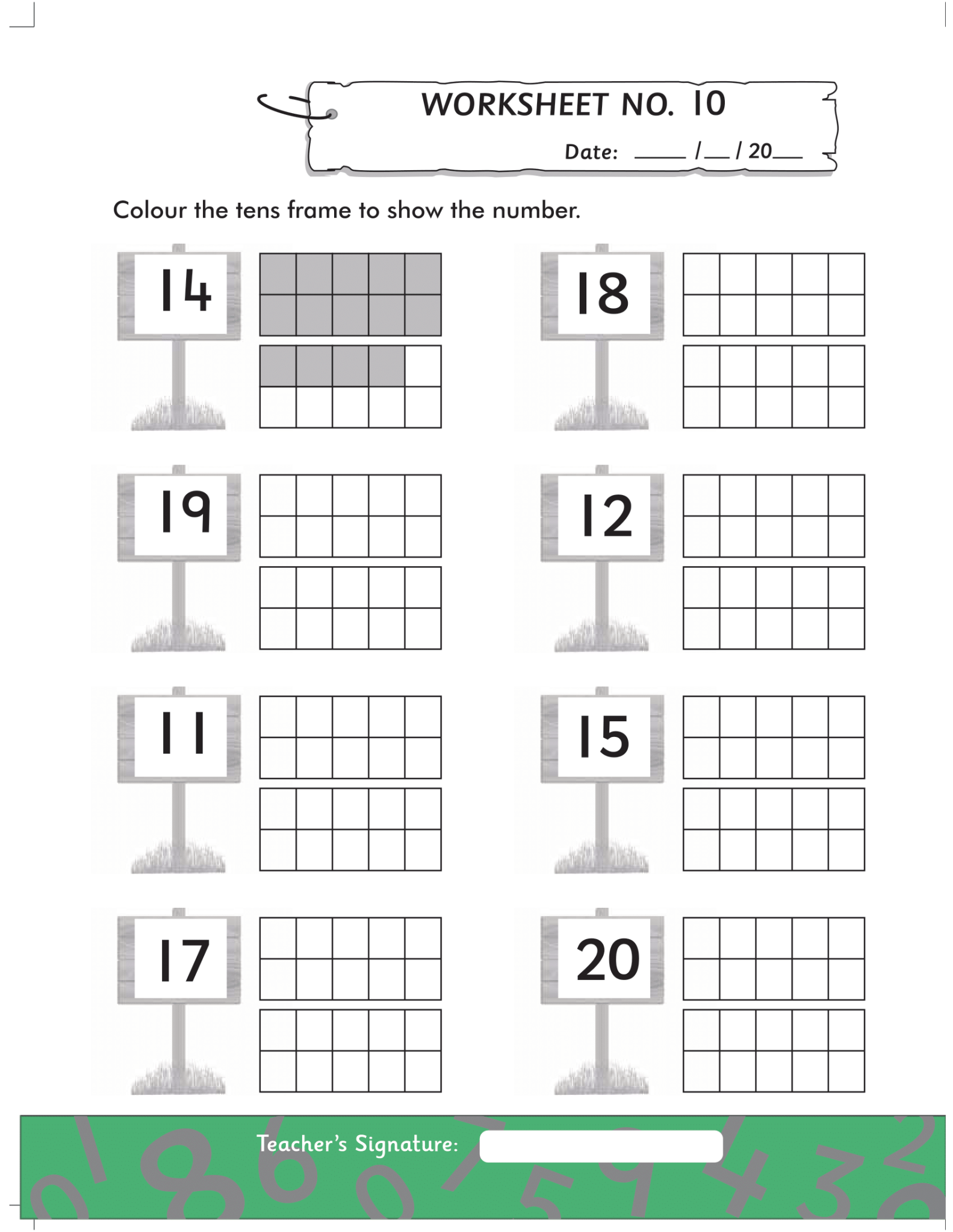 Math Worksheets for K.G/Prep Pack 1 - Free Printable Worksheets
