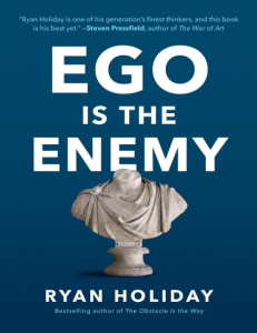 Ego is the Enemy (Ryan Holiday)