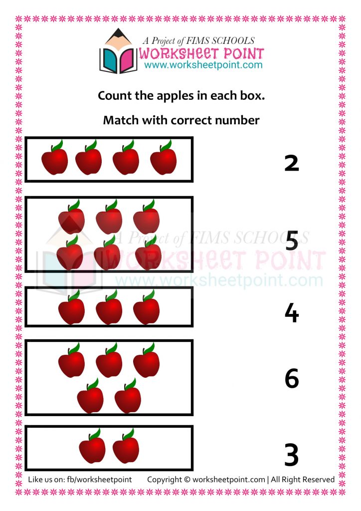 math activities for pre school worksheet point