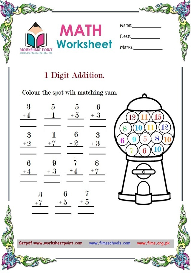 Rich Rusults on Google's SERP when searching for 'Math worksheets,Math Workbooks,One digit'