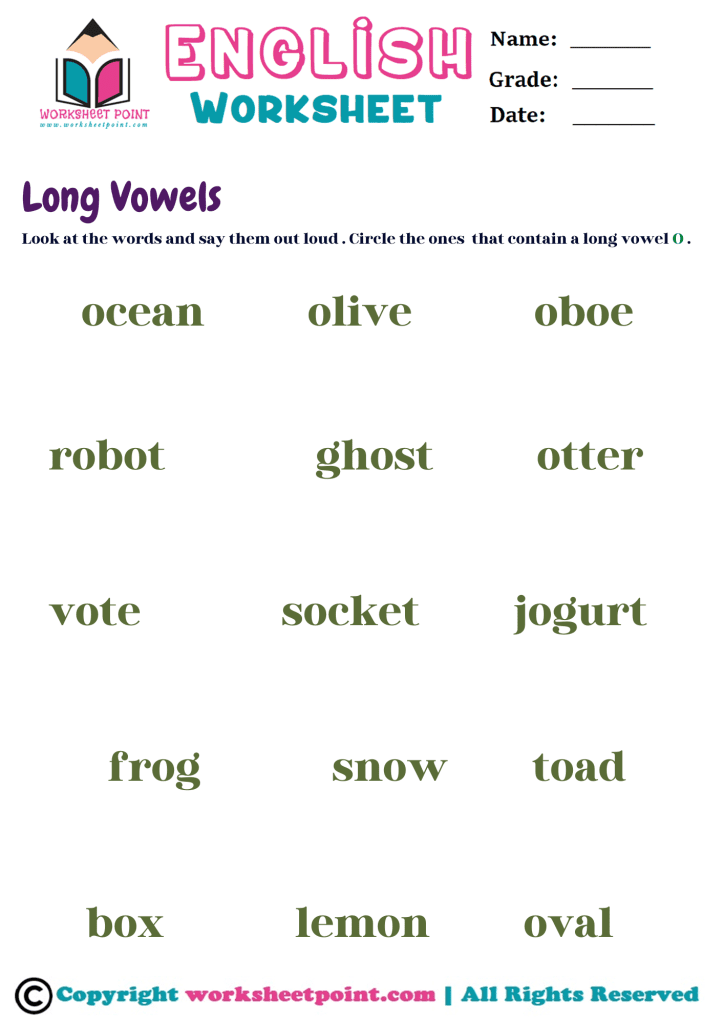 Rich Results on Google's SERP when searching for 'circle the long vowels ( d )'