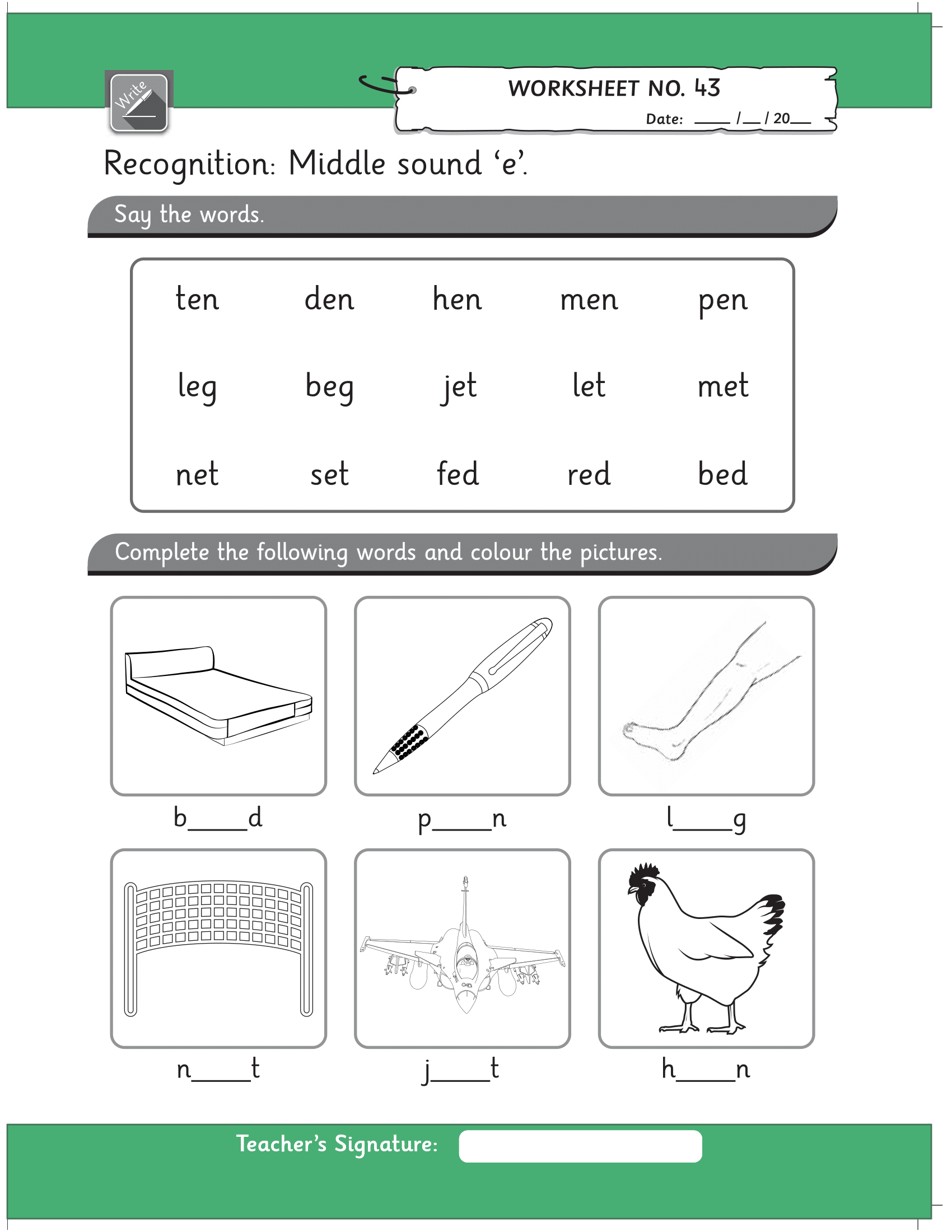 English Worksheets for Nursery Pack 2 - Free Printable Worksheets ...