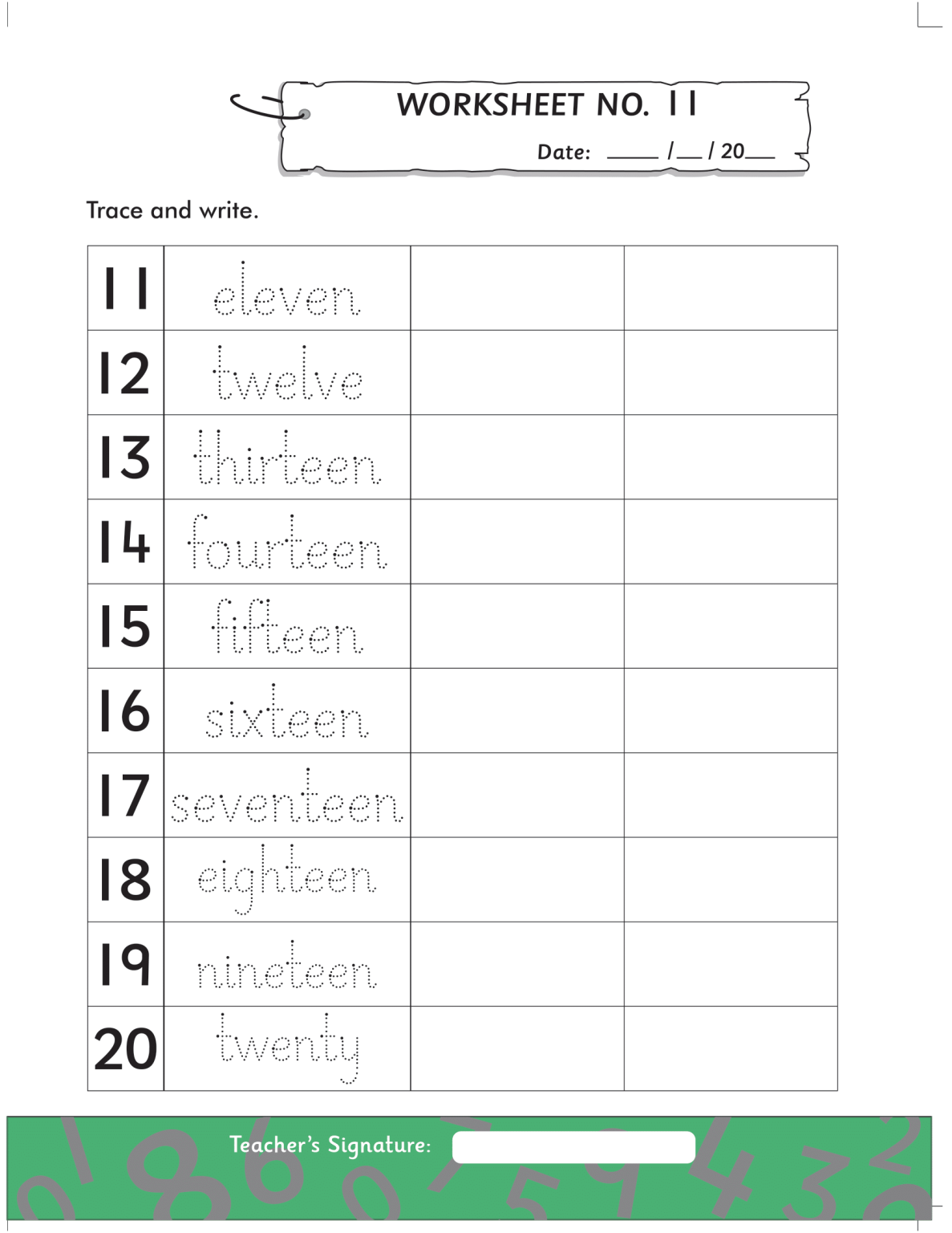 Math Worksheets for K.G/Prep Pack 1 - Free Printable Worksheets ...