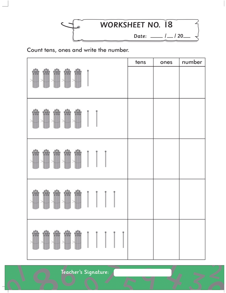 Math Worksheets for K.G/Prep Pack 1 - Free Printable Worksheets ...