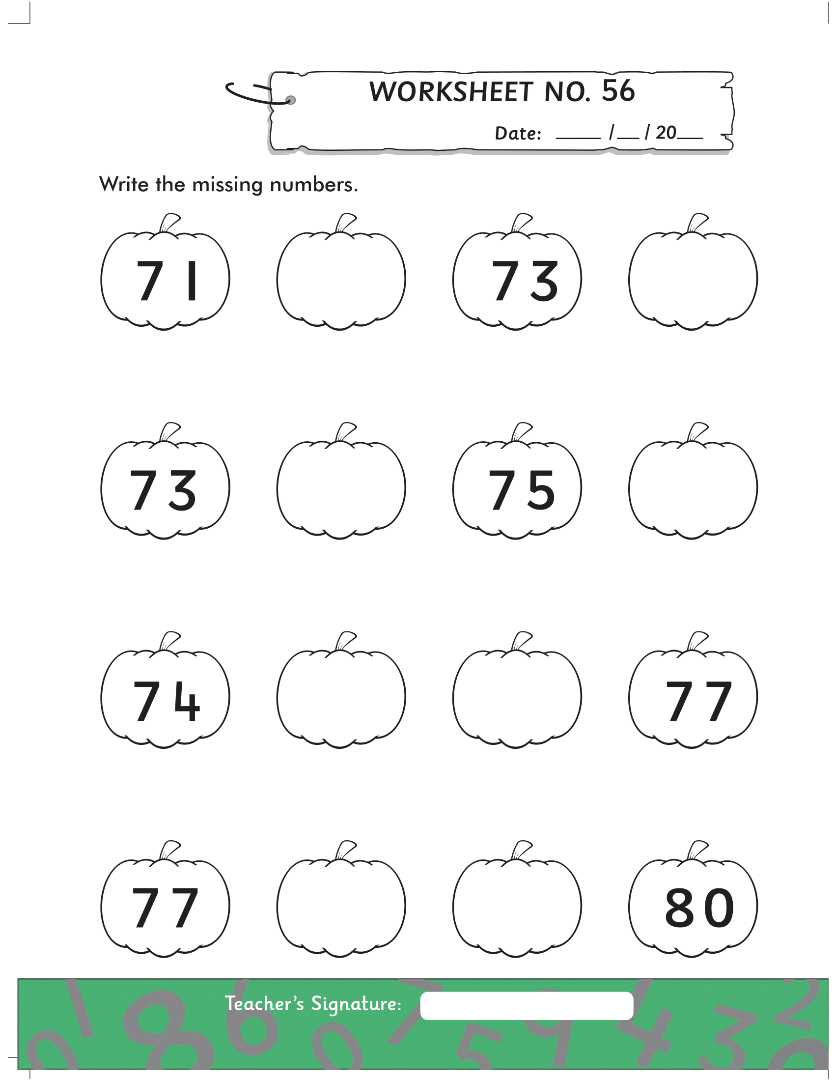 Math Worksheets for K.G Prep Pack 2 - Free Printable Worksheets