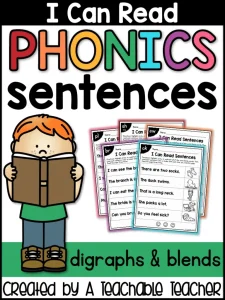 Phonics Sentences Blends and Digraphs