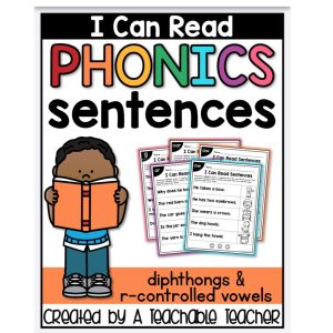 Phonics Sentences Diphthongs and R-Controlled Vowels