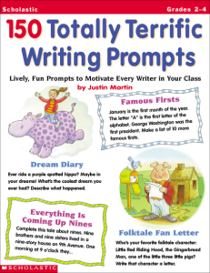 150 Totally Terrific Writing Prompts Grade 2-4