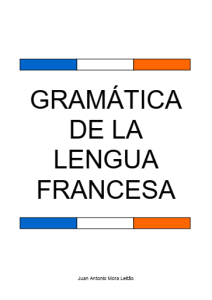 Gramatica De La Lengua Francesa