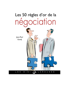 Les 50 règles dor de la négociation