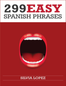 Spanish 299 Easy Spanish Phrases