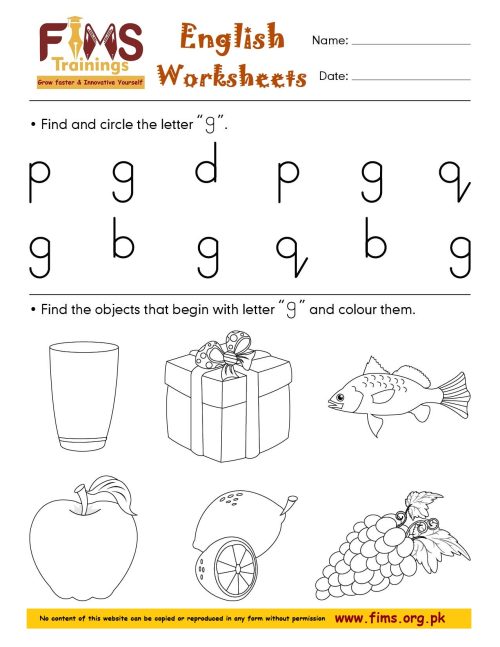 English-Activity fims.org.pk Pg 7 Rich Rusults on Google's SERP when searching for 'English worksheets'